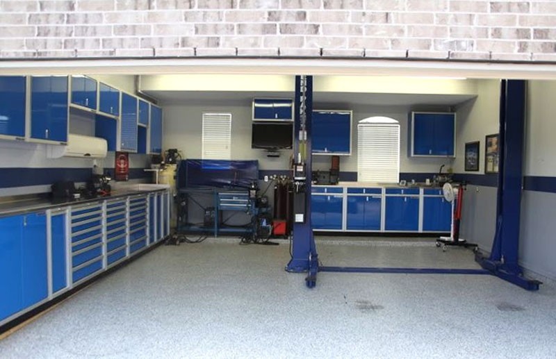 Gallery Of Garage Aluminum Cabinets Moduline Part 9 Blue Moduline Proii Series Garage Storage Cabinets