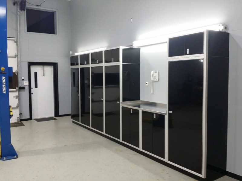 Gallery Of Garage Aluminum Cabinets Moduline Part 9 Moduline Signature Black Aluminum Garage Storage Cabinets