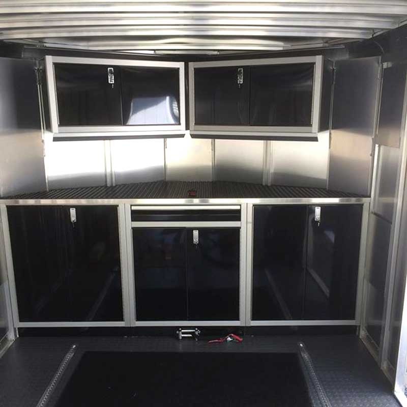 Enclosed Trailer Storage Cabinets Nagpurepreneurs Trailer Cabinetsmoduline Signature Black Lightweight