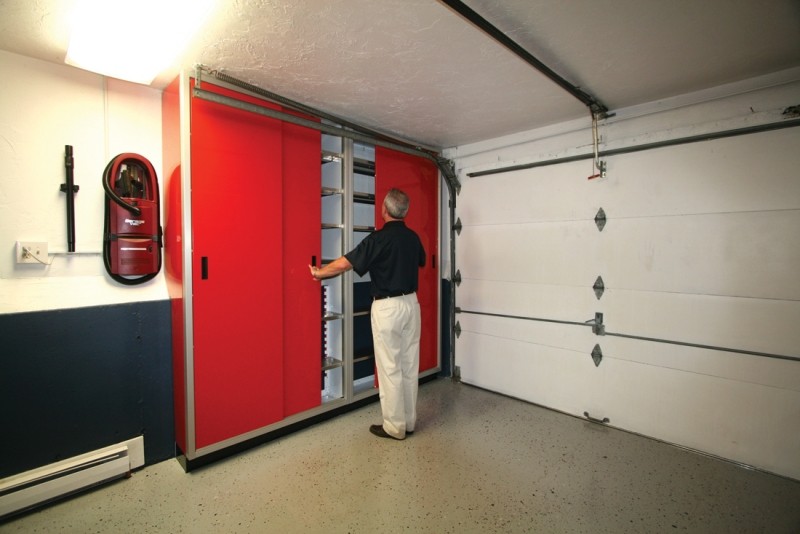 Gallery Of Garage Aluminum Cabinets Moduline Part 5 Moduline Space Saver Sliding Door Garage Storage Cabinets