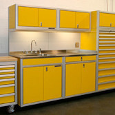Custom Aluminum Garage Modular Cabinets Moduline Custom Metal Garage Cabinets For Storage Moduline S