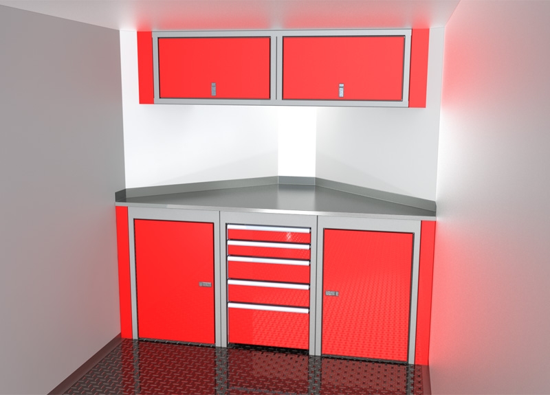 Sportsman II™ V-Nose Trailer Cabinet Combination For 6’ To 7’ Wide Interior, Up To 32' Deep V #SPTC007-130 $2680.00 Ea.