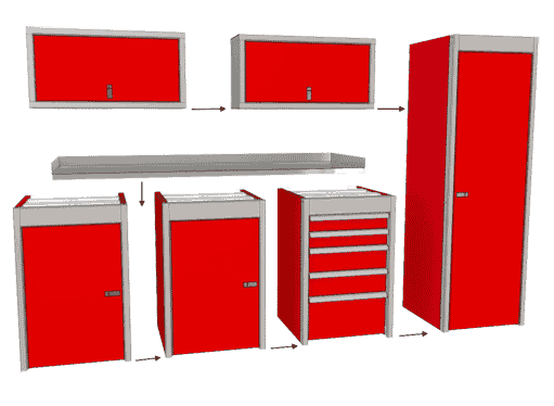 Moduline SportsmanII™ Cabinets are Modular and easy to install