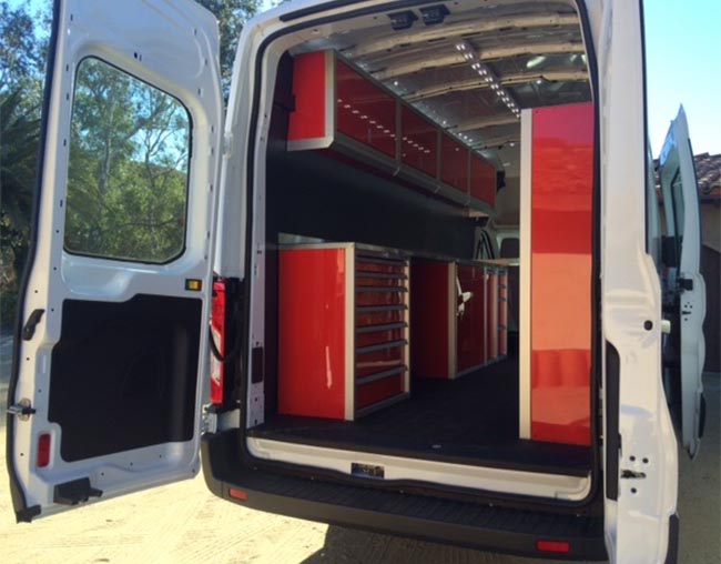 Aluminum Van Upfit Cabinets and Shelving
