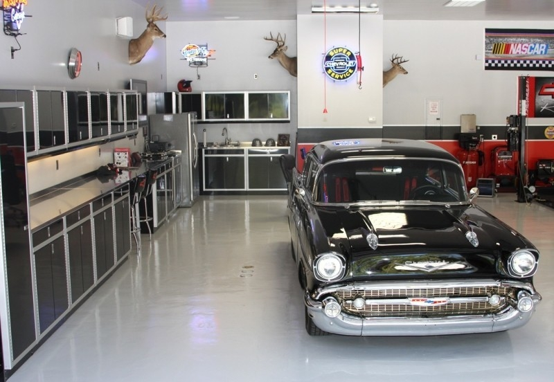 Moduline Black Garage Storage Aluminum Cabinets